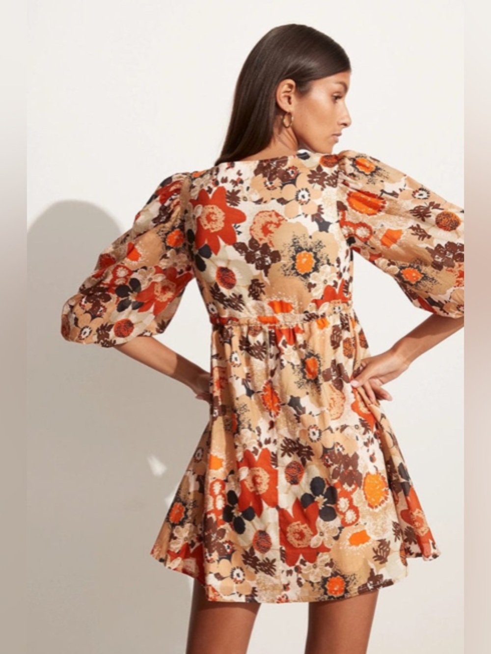 Faithfull The Brand Faria Mini Kaiya Floral Print Dress Size 4 — image 4 of 8
